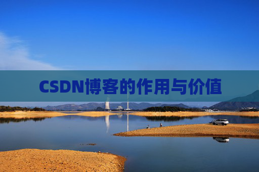 CSDN博客的作用与价值